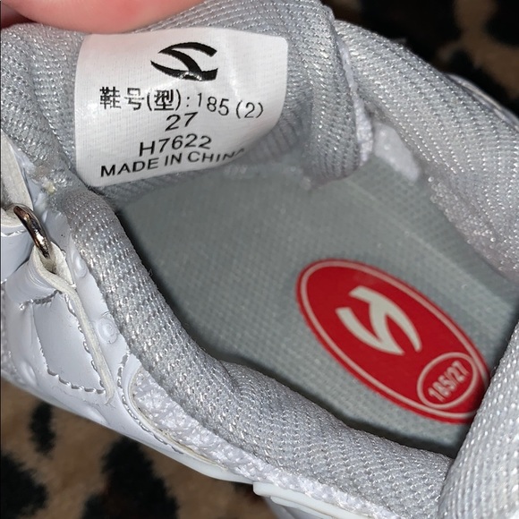 NEW white toddler sneakers - Picture 4 of 5